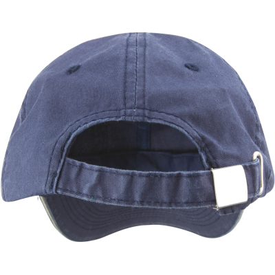 Washed Fine Line Cotton Cap with Sandwich peak